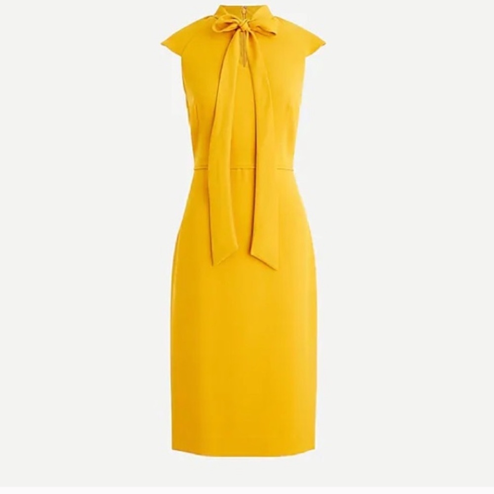 J. Crew Yellow Midi Dress